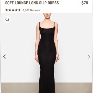 SKIMS lounge long slip dress